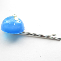 秋晴れクォーツと、のどかな風のコラボレーションは、月見酒のように別格です♪<1点ものヘアピン>HP246 4枚目の画像