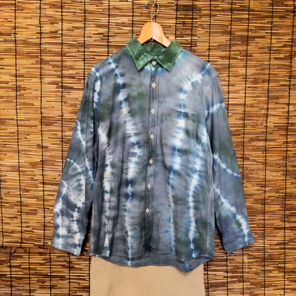 ISSEY MIYAKE MEN 【19SS】タイダイ染長袖シャツ イッセイミヤケ