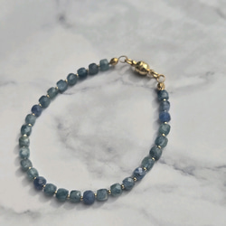 【再販】マルチカラーカイヤナイトのブレスレット　＼不器用さんでも安心、ストレスゼロのワンタッチ装着！／ 3枚目の画像