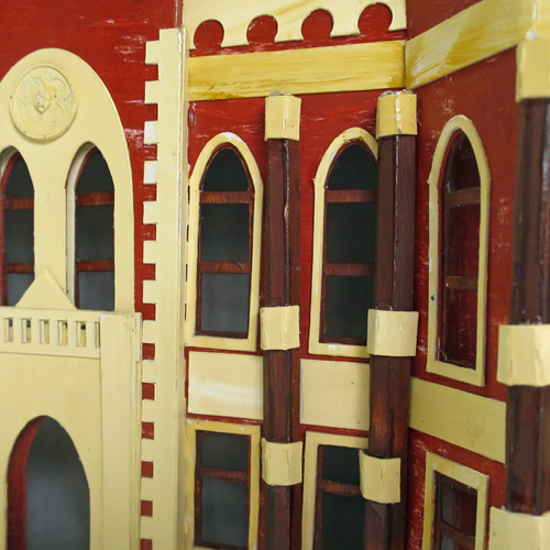 昭和レトロ洋館「慶應義塾大学図書館旧館」 白色模型 立体