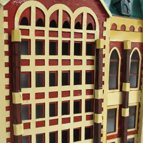 慶應義塾大学図書館旧館　白色模型 昭和レトロ洋館「慶應義塾大学図書館旧館」 白色模型 立体