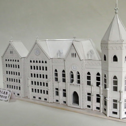 昭和レトロ洋館「西日本工業娯楽部会館」着色模型 立体・オブジェ