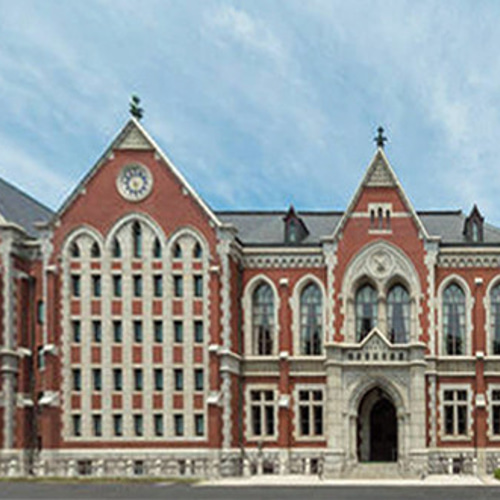 慶應義塾大学図書館旧館　白色模型 昭和レトロ洋館「慶應義塾大学図書館旧館」 白色模型 立体