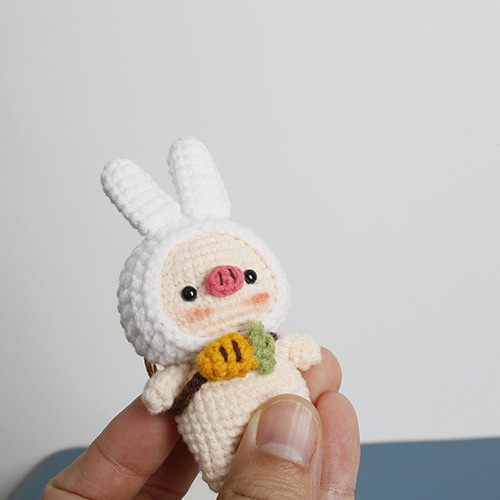 毛糸 手作り 編みぐるみ ニット人形 キーホルダー バッグチャーム 誕生