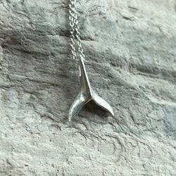 クジラのしっぽ◇鯨の尻尾◇シルバーペンダント◇Whale's tail Silver Pendant 1枚目の画像