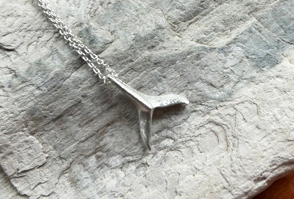 クジラのしっぽ◇鯨の尻尾◇シルバーペンダント◇Whale's tail Silver Pendant 3枚目の画像