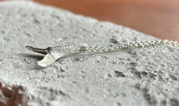 クジラのしっぽ◇鯨の尻尾◇シルバーペンダント◇Whale's tail Silver Pendant 4枚目の画像