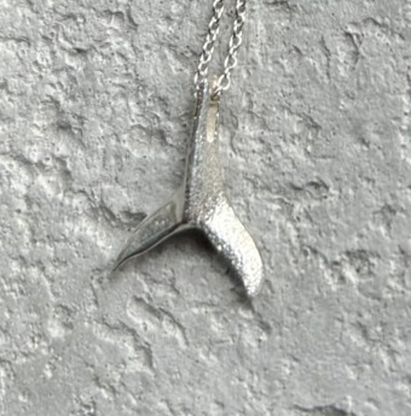 クジラのしっぽ◇鯨の尻尾◇シルバーペンダント◇Whale's tail Silver Pendant 16枚目の画像