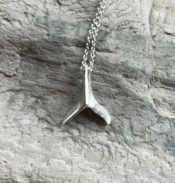 クジラのしっぽ◇鯨の尻尾◇シルバーペンダント◇Whale's tail Silver Pendant 2枚目の画像