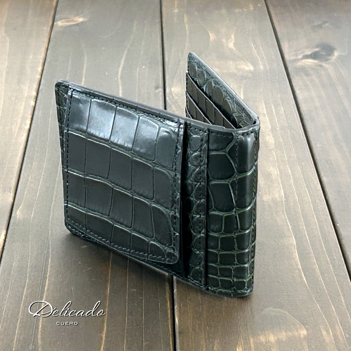 アリゲーター 無双 マネークリップ ボトルグリーン