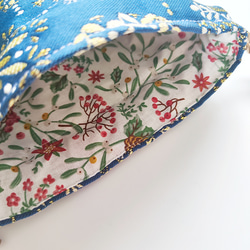 フランス生地・中まで可愛いノエルポーチ（巾着タイプ） 6枚目の画像