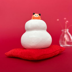 座敷パンダだるま＊鏡もちのまねっこお正月 お正月ハンドメイド2026