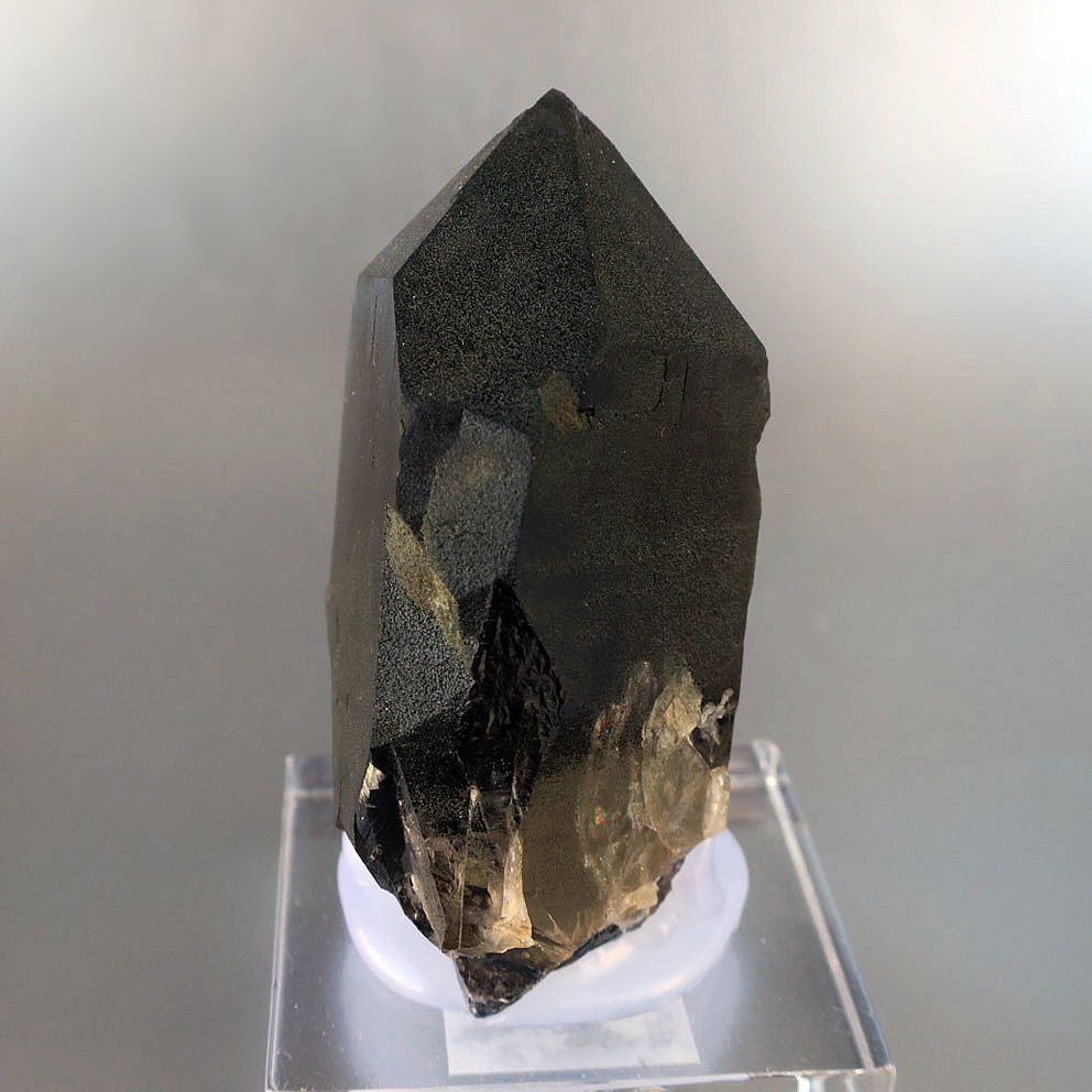 モリオン ポイント 75mm スイスアルプス産 黒水晶 ｜原石・鉱物｜天然石 自然 置物【秋冬新作2025】