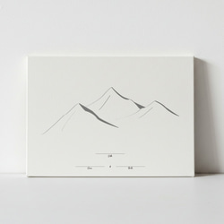 【結婚証明書】ウェディングマウンテン｜キャンバスボードF4号｜結婚式｜人前式｜ゲスト参加型 3枚目の画像