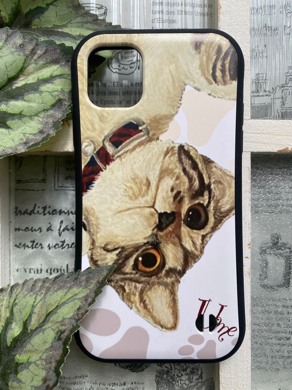 ペットの似顔絵ボード大とiPhoneグリップケースのセット 6枚目の画像