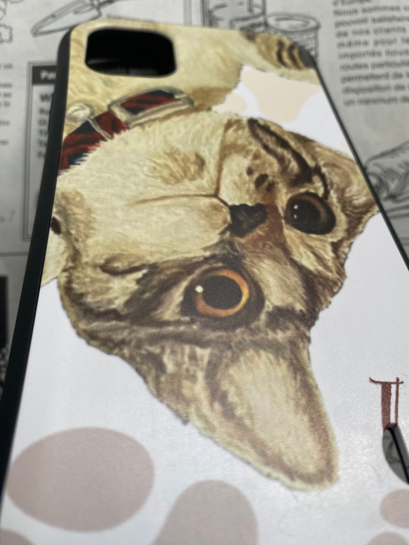 ペットの似顔絵ボード大とiPhoneグリップケースのセット 8枚目の画像