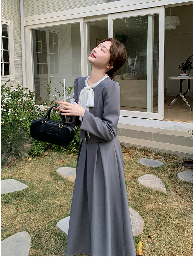 長袖 2025新作 ファッション ワンピース ハッシュタグ 卒園式 入学式 卒業式 フォーマル 冠婚葬祭 レディース