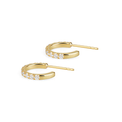 クラシックエタニティフープピアス J-E250915-1（3週間発送） 2枚目の画像