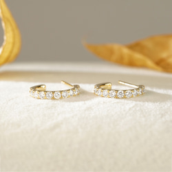 クラシックエタニティフープピアス J-E250915-1（3週間発送） 7枚目の画像