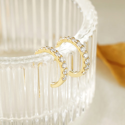 クラシックエタニティフープピアス J-E250915-1（3週間発送） 6枚目の画像