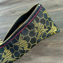 畳縁　笔盒　日式　摺紙鶴　吉祥圖案　黑金 第3張的照片