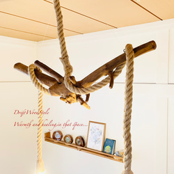 芸術的な造形の天然流木のペンダントライト 天井照明 シーリングライト LED 照明器具 N4 6枚目の画像