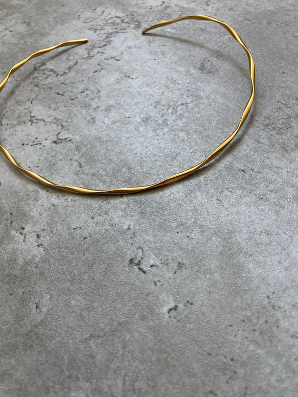 ー「Lueur（リュール）ーネックカフ　サージカルステンレス　ネックレス　チョーカーネックレス 5枚目の画像