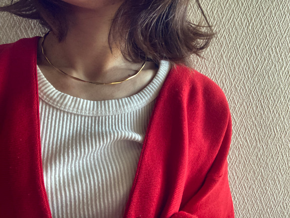 ー「Lueur（リュール）ーネックカフ　サージカルステンレス　ネックレス　チョーカーネックレス 13枚目の画像