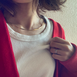 ー「Lueur（リュール）ーネックカフ　サージカルステンレス　ネックレス　チョーカーネックレス 1枚目の画像