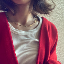 ー「Lueur（リュール）ーネックカフ　サージカルステンレス　ネックレス　チョーカーネックレス 6枚目の画像