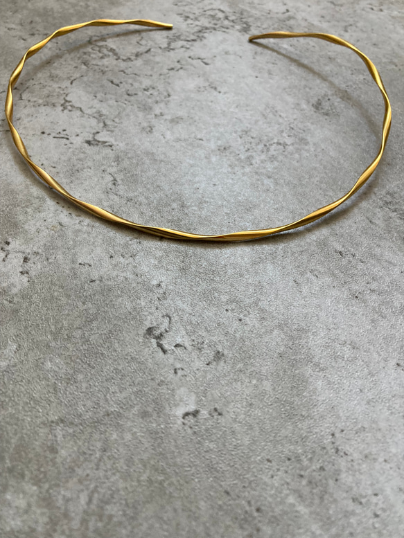 ー「Lueur（リュール）ーネックカフ　サージカルステンレス　ネックレス　チョーカーネックレス 3枚目の画像