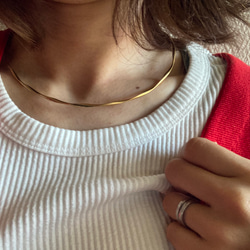 ー「Lueur（リュール）ーネックカフ　サージカルステンレス　ネックレス　チョーカーネックレス 4枚目の画像