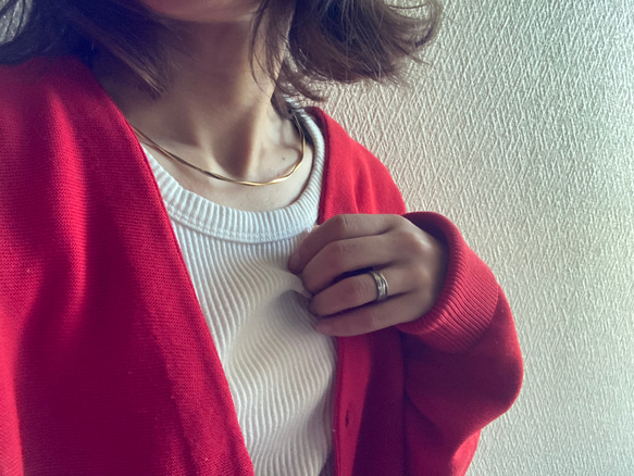 ー「Lueur（リュール）ーネックカフ　サージカルステンレス　ネックレス　チョーカーネックレス 8枚目の画像