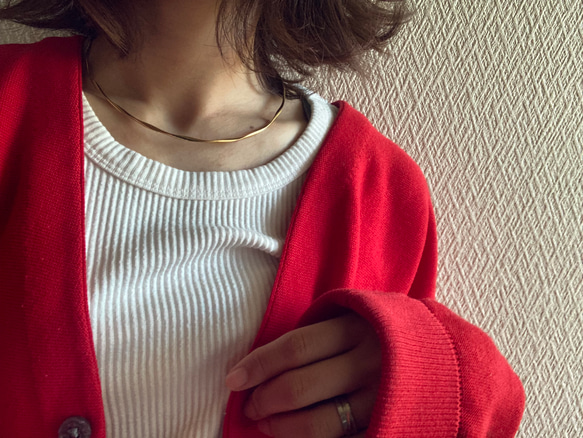 ー「Lueur（リュール）ーネックカフ　サージカルステンレス　ネックレス　チョーカーネックレス 7枚目の画像