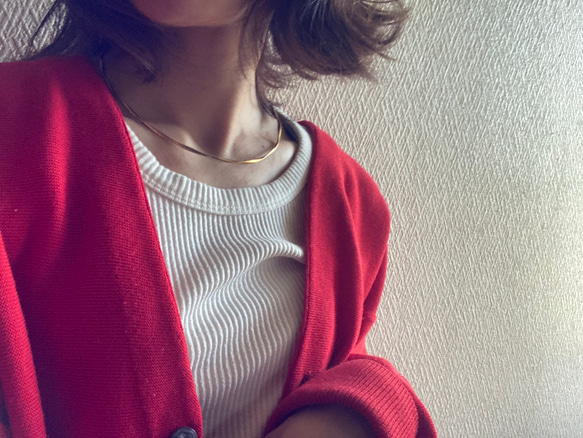 ー「Lueur（リュール）ーネックカフ　サージカルステンレス　ネックレス　チョーカーネックレス 14枚目の画像