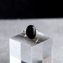 石を愉しむ漆黒のモリオンリング 8枚目の画像