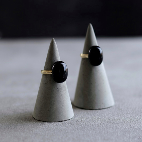 石を愉しむ漆黒のモリオンリング 5枚目の画像