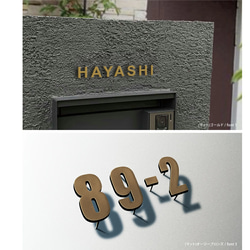 ★15％OFF 先着限定★表札 ステンレス 英数字 ナンバー 店舗看板DIY 戸建て 切り文字 おしゃれ k013 3枚目の画像