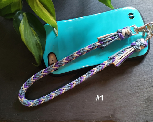 パラコード スマホストラップ ～8Strand Square Braid ☆ Diamond Knot