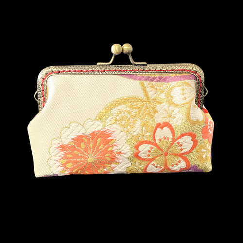 着物リメイクポーチ 着物オリジナルポーチ 和柄ポーチ 和モダン がま口