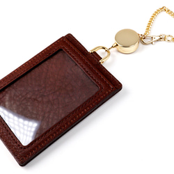 くまちゃんブラウニーパスケース（本革製）／お菓子な革小物 13枚目の画像