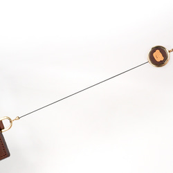 くまちゃんブラウニーパスケース（本革製）／お菓子な革小物 15枚目の画像