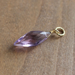 No.73◇天然石ワイヤーラップペンダントトップ♡サンストーン