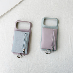 着脱可能ポーチ◎ iphone 17 16 15 ケース Galaxy s25 カバー 小銭入れ AirPods収納 8枚目の画像