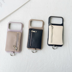 着脱可能ポーチ◎ iphone 17 16 15 ケース Galaxy s25 カバー 小銭入れ AirPods収納 13枚目の画像