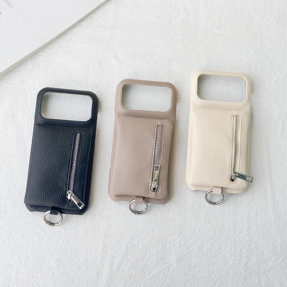 着脱可能ポーチ◎ iphone 17 16 15 ケース Galaxy s25 カバー 小銭入れ AirPods収納 1枚目の画像