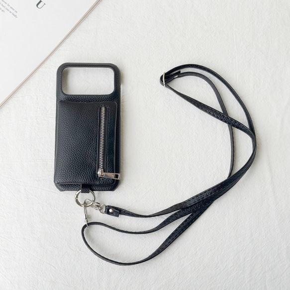 バイカラー ミニポーチ iphone 17 16 15 ケース Galaxy s25 スマホショルダー 小銭入れ リング 16枚目の画像