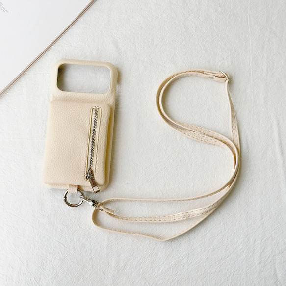 バイカラー ミニポーチ iphone 17 16 15 ケース Galaxy s25 スマホショルダー 小銭入れ リング 15枚目の画像