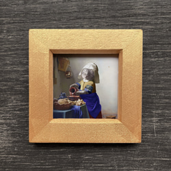 『牛乳を注ぐスコティッシュフォールド』ミニフレーム☆リクエスト受付中☆ 1枚目の画像