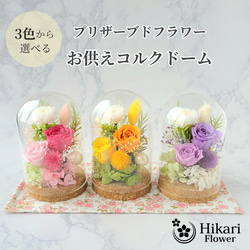 【3色から選べる】可愛いお供えコルクドーム 1枚目の画像